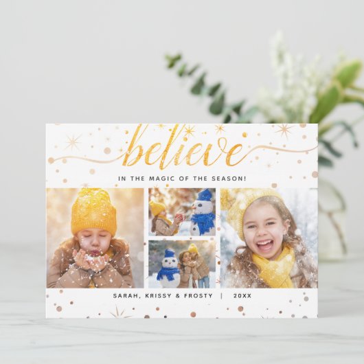 文字休日信じの一致魔法効果 シーズンカード (スタンド正面)