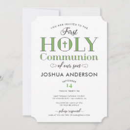 文字体裁の最初の聖餐式 招待状