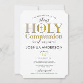 文字体裁の最初の聖餐式 招待状 (正面)
