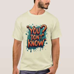 文字体裁を知らない Tシャツ