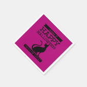 文字体裁レトロハロウィーン スタンダードカクテルナプキン (角)