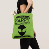 文字体裁レトロハロウィーン トートバッグ (クローズアップ)