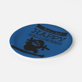 文字体裁レトロハロウィーン ペーパープレート