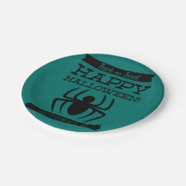 文字体裁レトロハロウィーン ペーパープレート