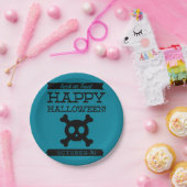 文字体裁レトロハロウィーン ペーパープレート (パーティー)