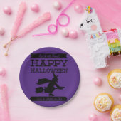 文字体裁レトロハロウィーン ペーパープレート (パーティー)