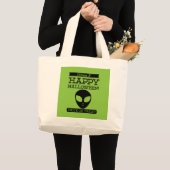 文字体裁レトロハロウィーン ラージトートバッグ (正面(商品))