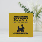 文字体裁レトロハロウィーン 招待状 (スタンド正面)