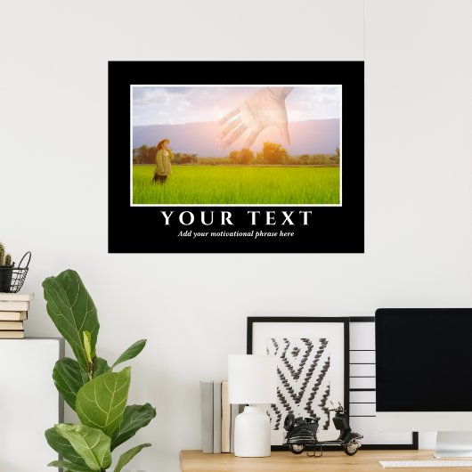 文字写真感動的ポスターの追加 ポスター (ホームオフィス)