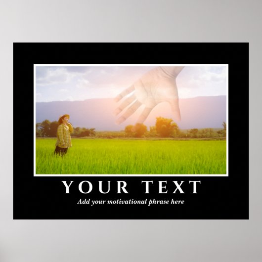 文字写真感動的ポスターの追加 ポスター (正面)