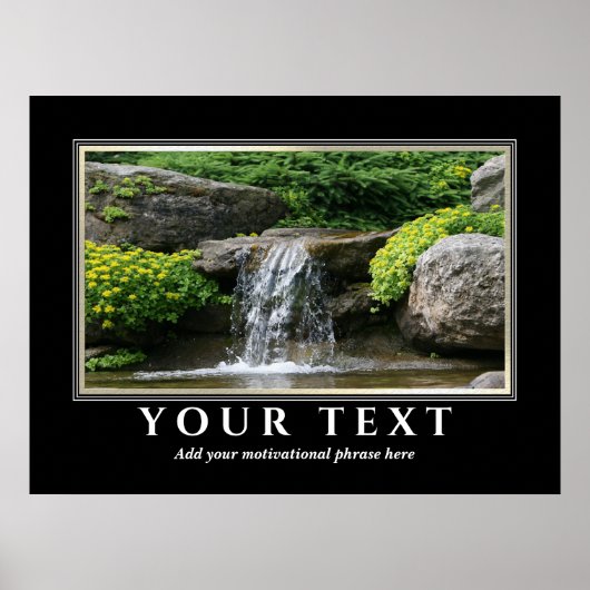 文字写真感動的ポスターの追加 ポスター (正面)