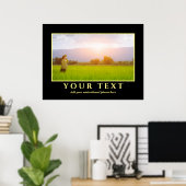 文字写真感動的ポスターの追加 ポスター (ホームオフィス)