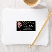 文字列お洒落ライト黒ラベル ラベル (インサイチュ)