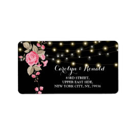 文字列お洒落ライト黒ラベル ラベル