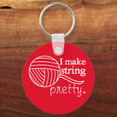 文字列かわいらし/糸{Dark} キーホルダー (正面)