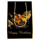 文字列と鍵,ハッピーバースデー_ ミディアムペーパーバッグ (裏面)