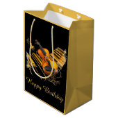 文字列と鍵,ハッピーバースデー_ ミディアムペーパーバッグ (裏面アングル)