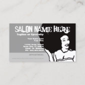 文字列に沿ってサロン(アポイントメントカード) 予約カード (裏面)