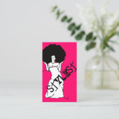 文字列に沿ってサロン(アポイントメントカード) 予約カード (スタンド正面)