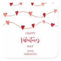 文字列のハッピーバレンタインデーハート