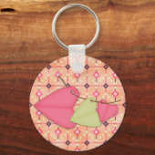 文字列のハート キーホルダー (正面)