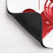 文字列のハート マウスパッド (コーナー)