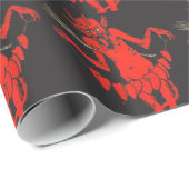 文字列のKrampusスイッチハート ラッピングペーパー (ロールコーナー)