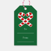文字列を持つギフトラベルへのクリスマス ギフトタグ (正面)