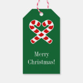 文字列を持つギフトラベルへのクリスマス ギフトタグ (裏面)