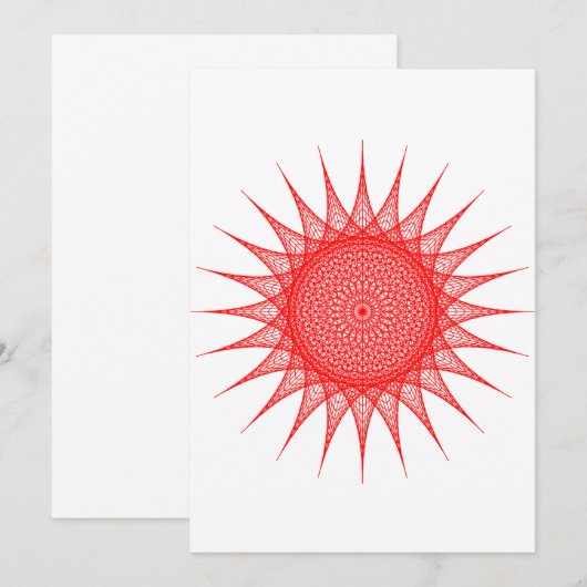 文字列アート招待状 招待状 (正面/裏面)