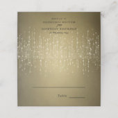 文字列エレガントラきらめくイの金ゴールド結婚 プレイスカード (外部開封)