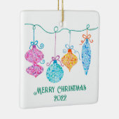 文字列オーナメントツリーオーナメント セラミックオーナメント (右)