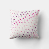 文字列パターングラデーションピンクID628ハート クッション (裏面)