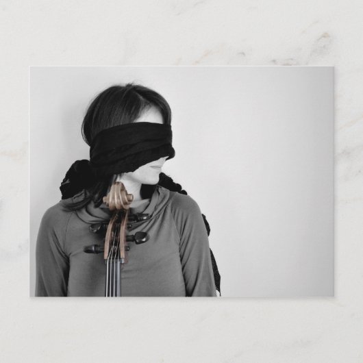 文字列ポートレート01 ポストカード (正面)