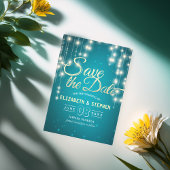 文字列ライトターコイズ金ゴールドスクリプト日付の保存 セーブザデート