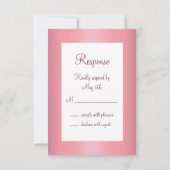 文字列ラエレガントイトのバラ金ゴールドRSVP 出欠カード (裏面)