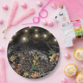 +文字列ラ素朴イト狩り迷彩柄パーティープレート ペーパープレート (パーティー)