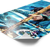 文字列伝統的楽器とビーズカラフル フォトプリント            (角)