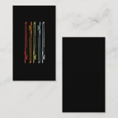 文字列楽器プレーヤーのミュージシャン 名刺 (正面/裏面)