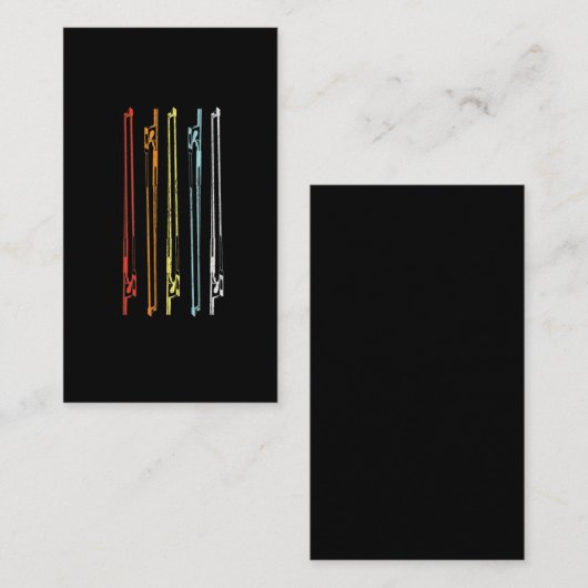 文字列楽器プレーヤーのミュージシャン 名刺 (正面/裏面)