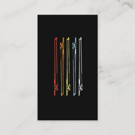 文字列楽器プレーヤーのミュージシャン 名刺 (正面)