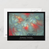 文字列理論フラクタルアーティストカード ポストカード (正面/裏面)