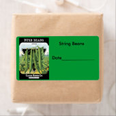 文字列Beansの缶詰/凍結ラベル ラベル (インサイチュ)