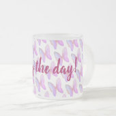 文字前向きマグ フロストグラスマグカップ (正面右)