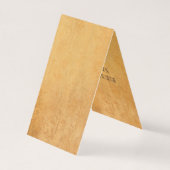 文字動揺してノスタルジックオールド紙ルックエレガント 名刺 (裏面)