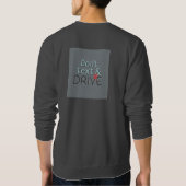 文字及びドライブは スウェットシャツ (裏面)