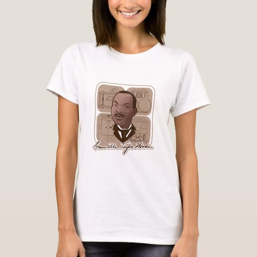 文字及び写真#600が付いているGranville Tの木製品 Tシャツ (正面)