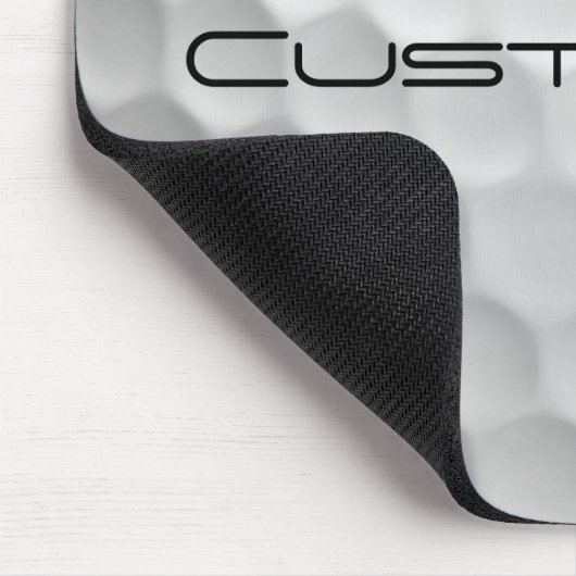 文字及び数パーソナライズされた数を有するゴルフボール マウスパッド (コーナー)