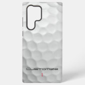 文字及び数パーソナライズされた数を有するゴルフボール SAMSUNG GALAXYケース (裏面)