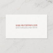 文字反転/赤 名刺 (裏面)